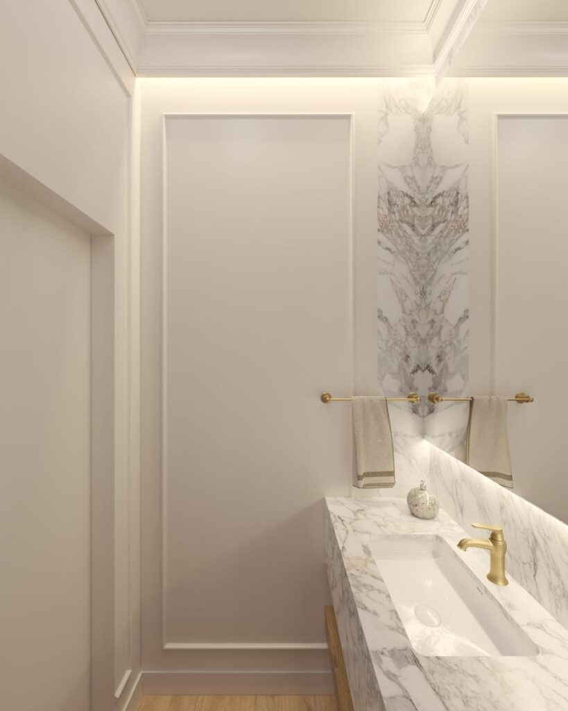Projekt wnętrza domu jednorodzinnego 90,00m² pod Płockiem