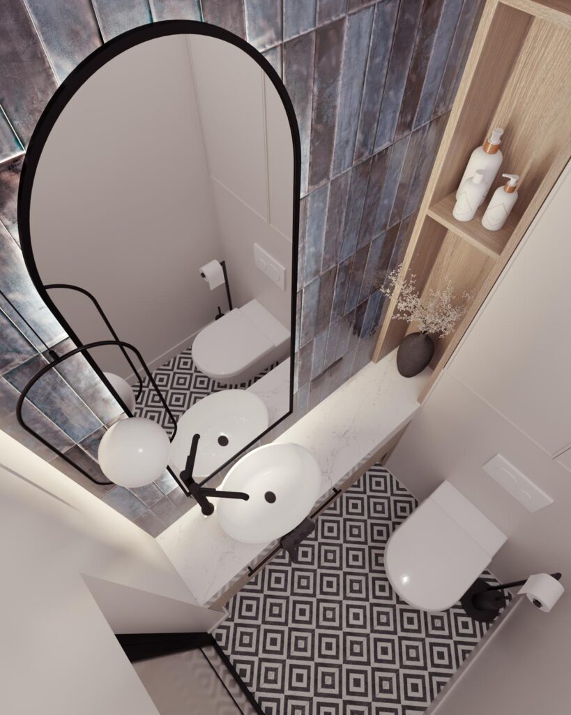 Projekt wnętrza  domu jednorodzinnego 106,00m² w Rawie Mazowieckiej