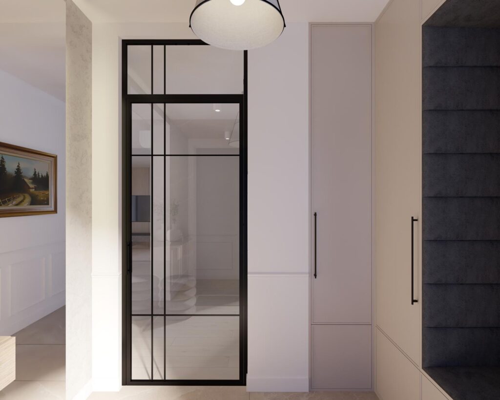 Projekt wnętrza  domu jednorodzinnego 106,00m² w Rawie Mazowieckiej