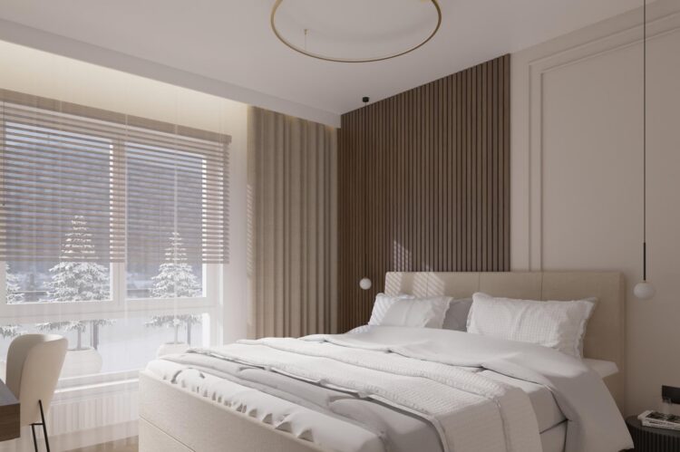 Projekt wnętrza mieszkania deweloperskiego 64,50m² w Łodzi