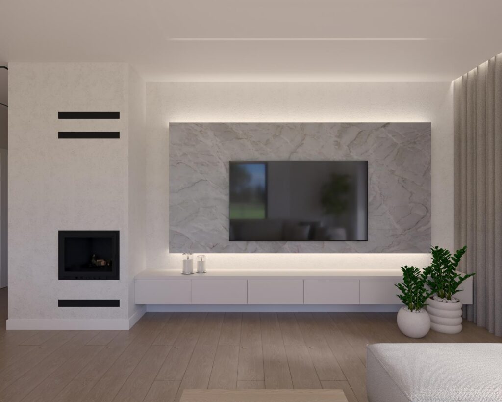 Projekt wnętrza domu jednorodzinnego 113,50m² w Skierniewicach