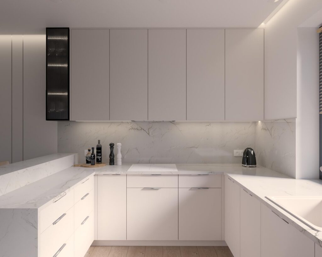 Projekt wnętrza domu jednorodzinnego 113,50m² w Skierniewicach