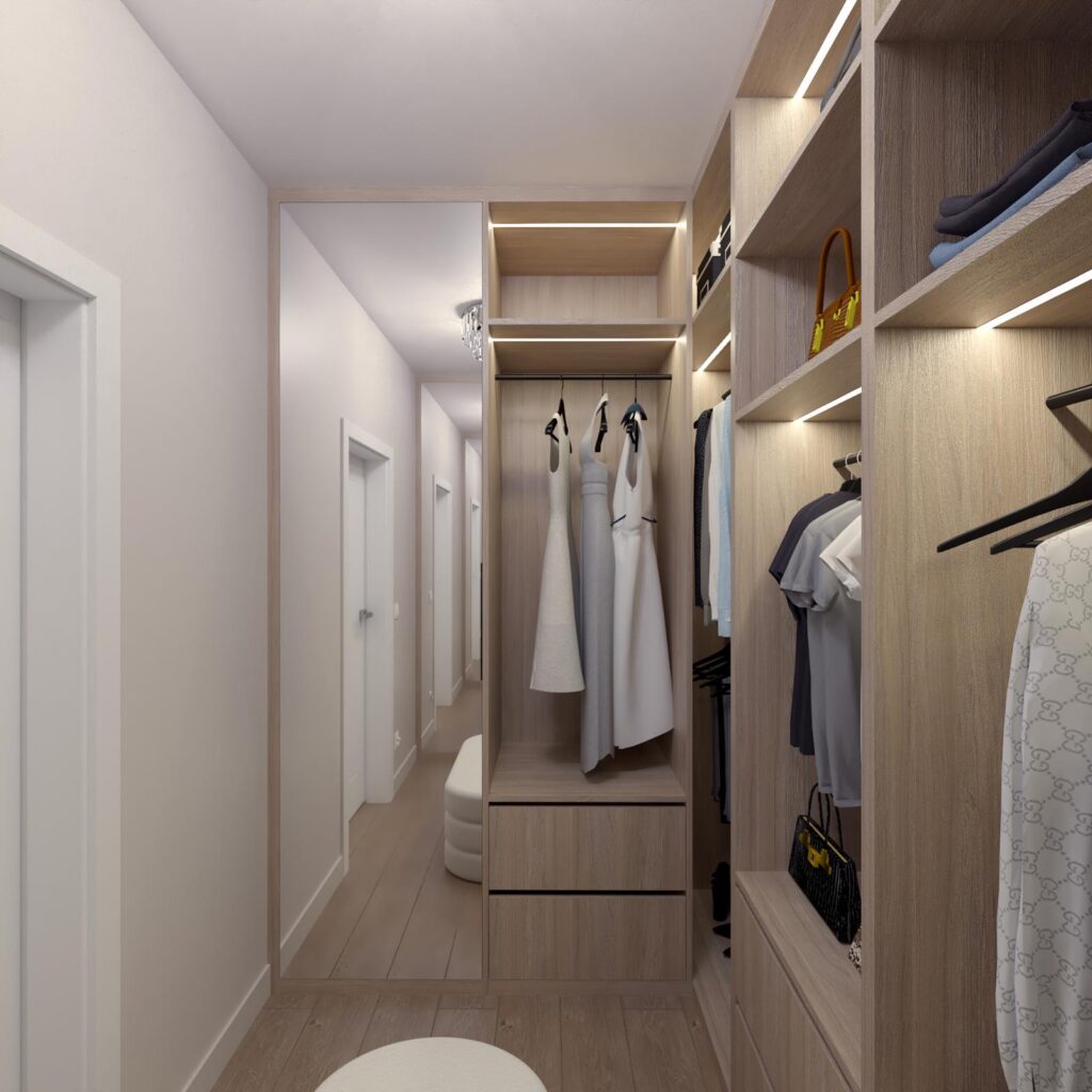 Projekt wnętrza domu jednorodzinnego 113,50m² w Skierniewicach