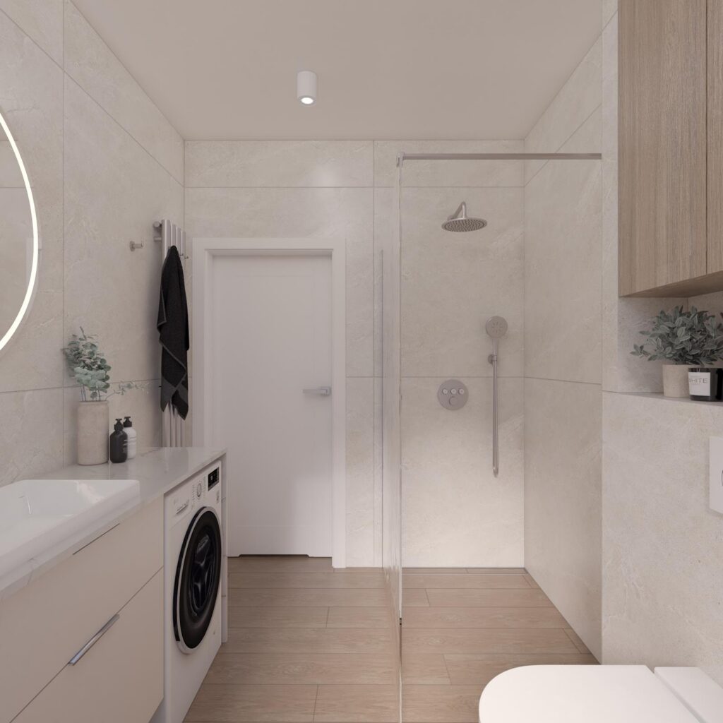 Projekt wnętrza domu jednorodzinnego 113,50m² w Skierniewicach