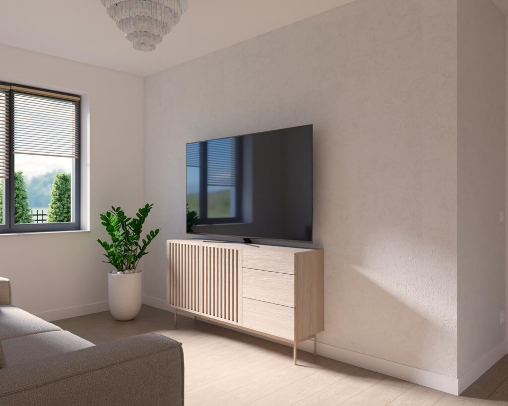 Projekt wnętrza domu jednorodzinnego 113,50m² w Skierniewicach