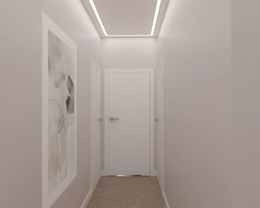 Projekt wnętrza domu jednorodzinnego 113,50m² w Skierniewicach