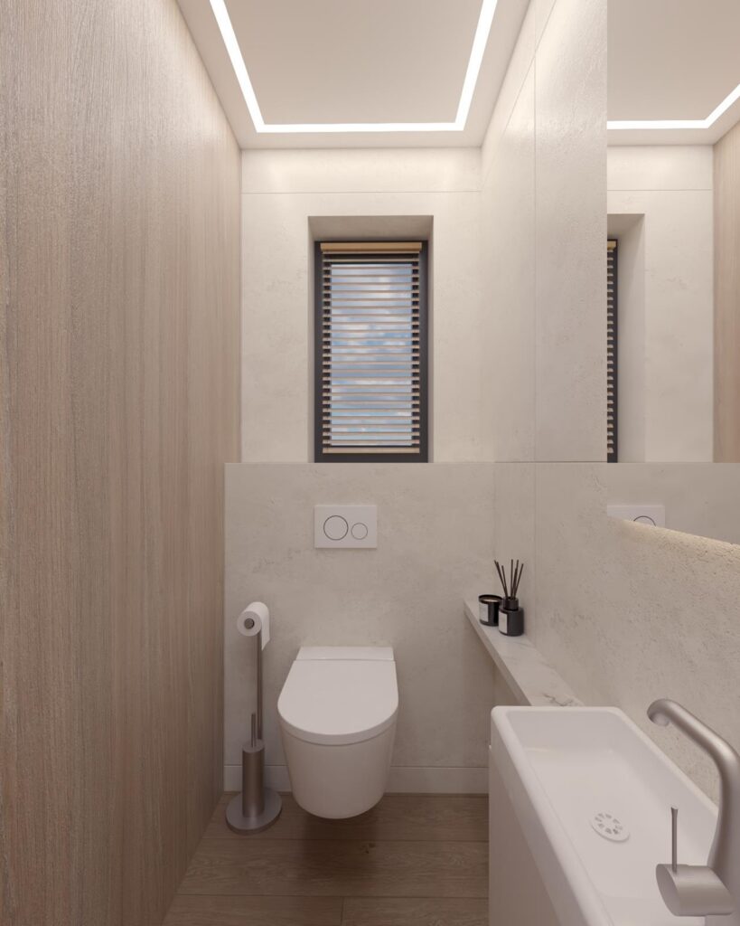 Projekt wnętrza domu jednorodzinnego 113,50m² w Skierniewicach