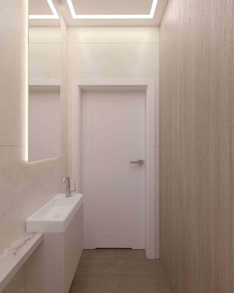 Projekt wnętrza domu jednorodzinnego 113,50m² w Skierniewicach