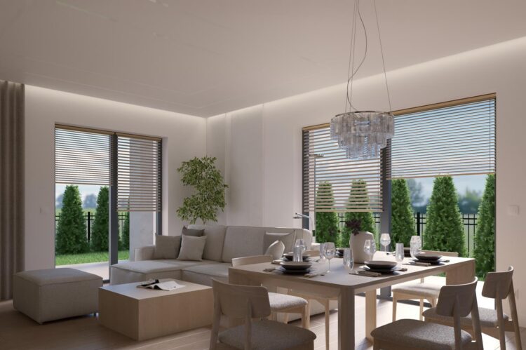 Projekt wnętrza domu jednorodzinnego 113,50m² w Skierniewicach