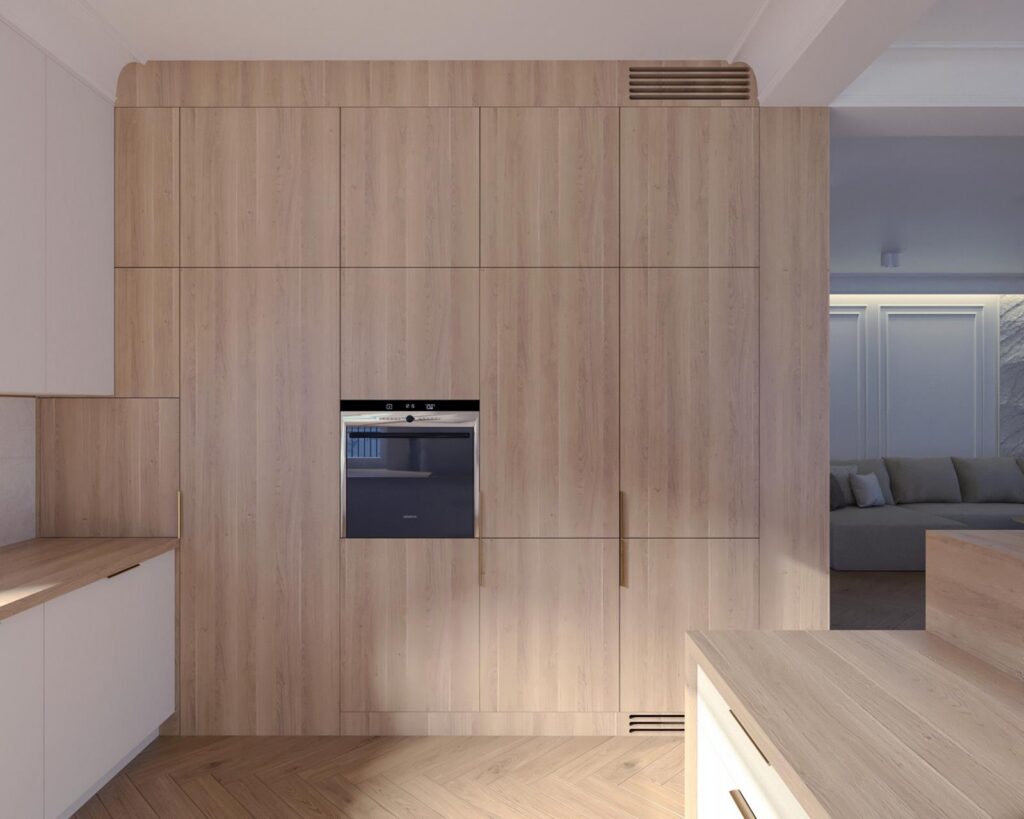 Projekt wnętrza domu jednorodzinnego 109,00m² w Nowosolnej